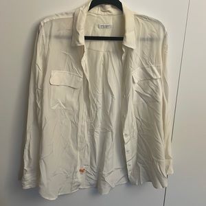 Equipment silk blouse size L GUC